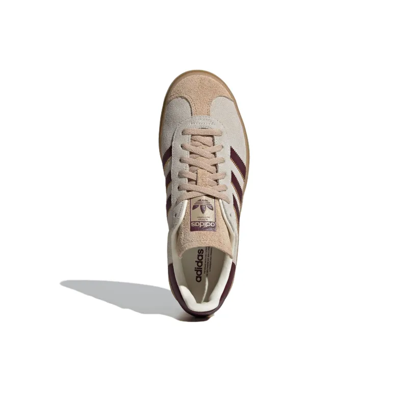 Adidas Gazelle Bold Cream White Maroon Women's-4