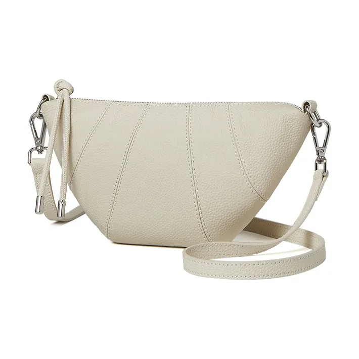 ZOOLER Top Grain Cow Leather Crossbody Bag Regular Women's Elephant Gray/Hepburn Black/Jasper/Milk White-8