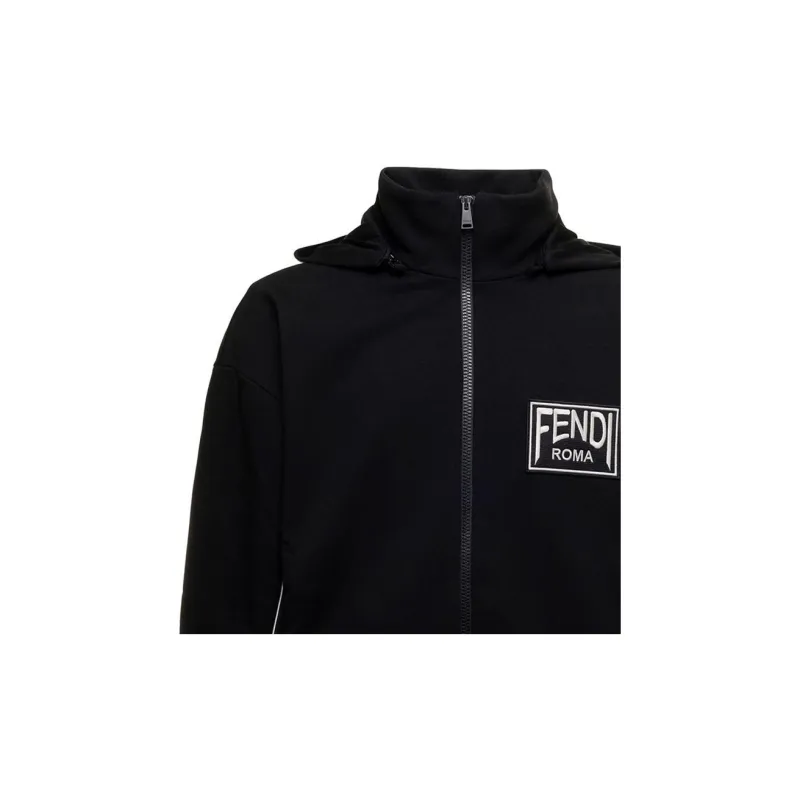 FENDI SS22 Jackets Coats Men's Black-8