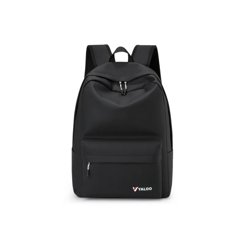 Yalu Waterproof Fabric Backpack Regular Unisex Black/White-0