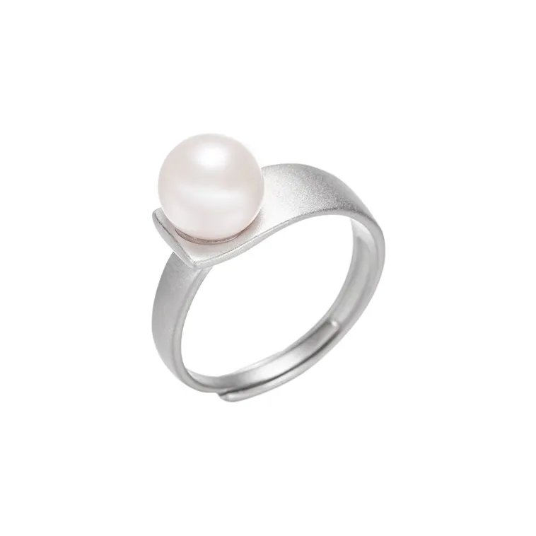 ZHENZHUAOMI Freshwater Pearl Rings Women's Festival Anniversary Birthday Gift-0