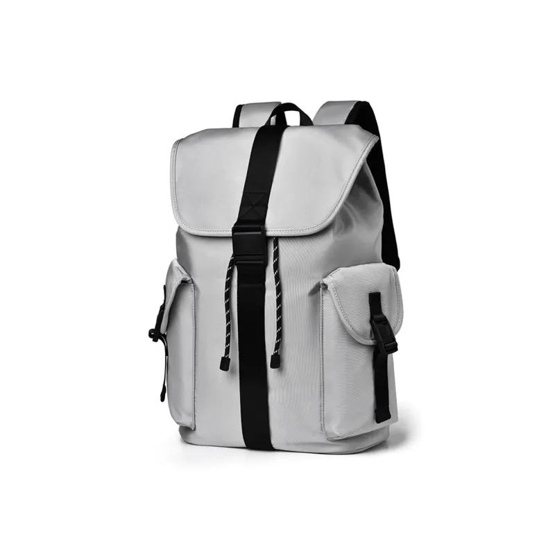 TAKI Oxford Multi Pocket Commute Students Backpack Regular Unisex Black/Gray/Khaki-11