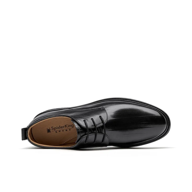 Spider King Dress Shoes Men Low Top Black/Brown-2