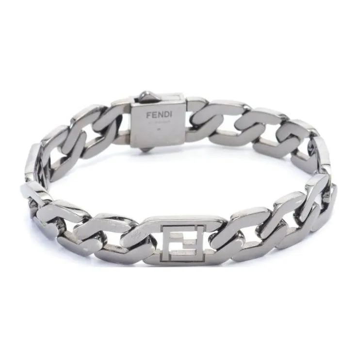 FENDI Metal Bracelets Men's Silver-1