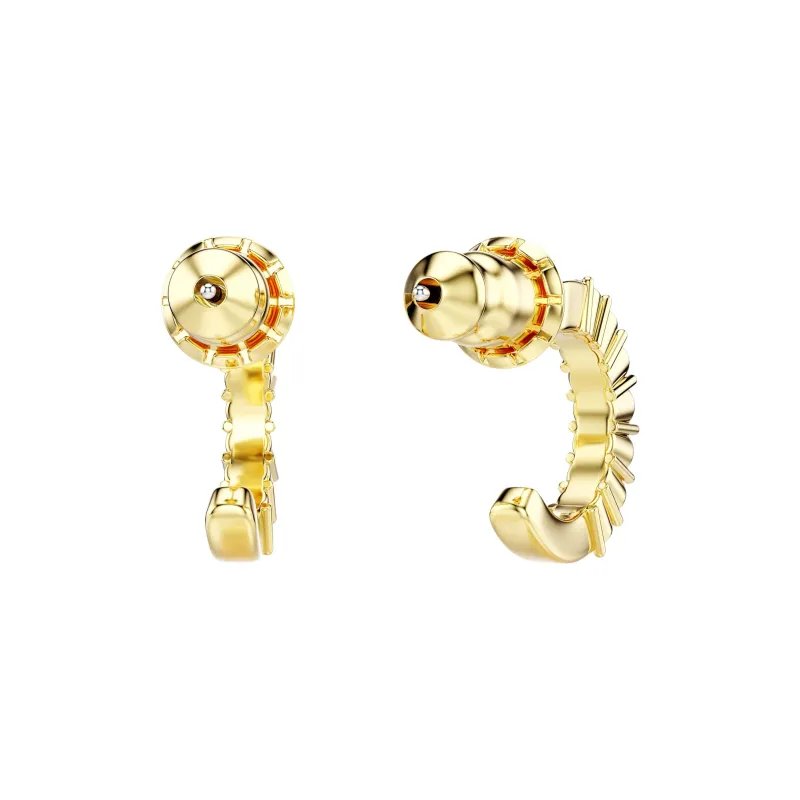 Swarovski Rhodium Plated Earrings Women's Pink-3