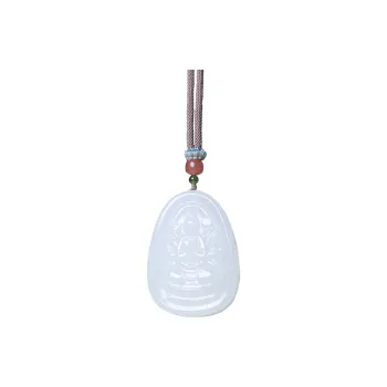 Ingenuity Hetian Jade Necklaces White Jade Unisex