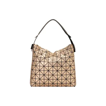 ISSEY MIYAKE Polyvinyl Chloride Resin One Shoulder Handbag Women's Light Brown
