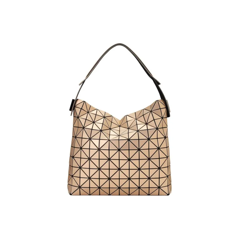 ISSEY MIYAKE Polyvinyl Chloride Resin One Shoulder Handbag Women's Light Brown-0