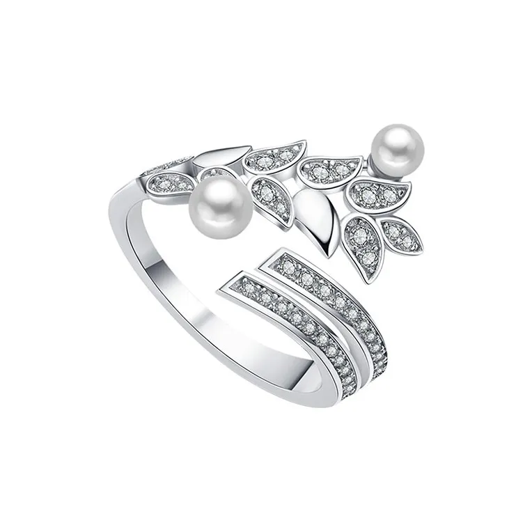 BABYBEI 925 Silver Pearls Rings Women's-0