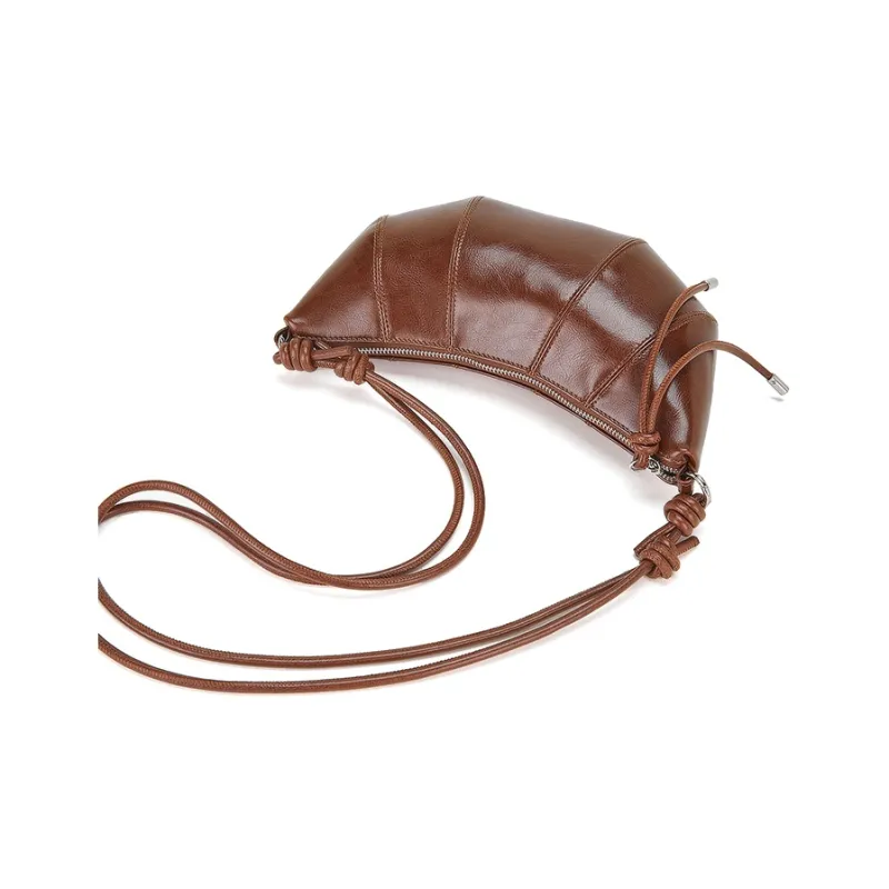 BOSTANTEN Cow Leather Crossbody Bag, Shoulder Bag Regular Women's Black/Coffee-3