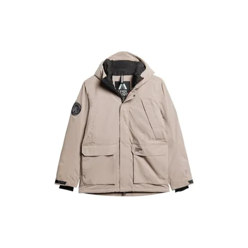 SUPERDRY Coats Men Dark Beige