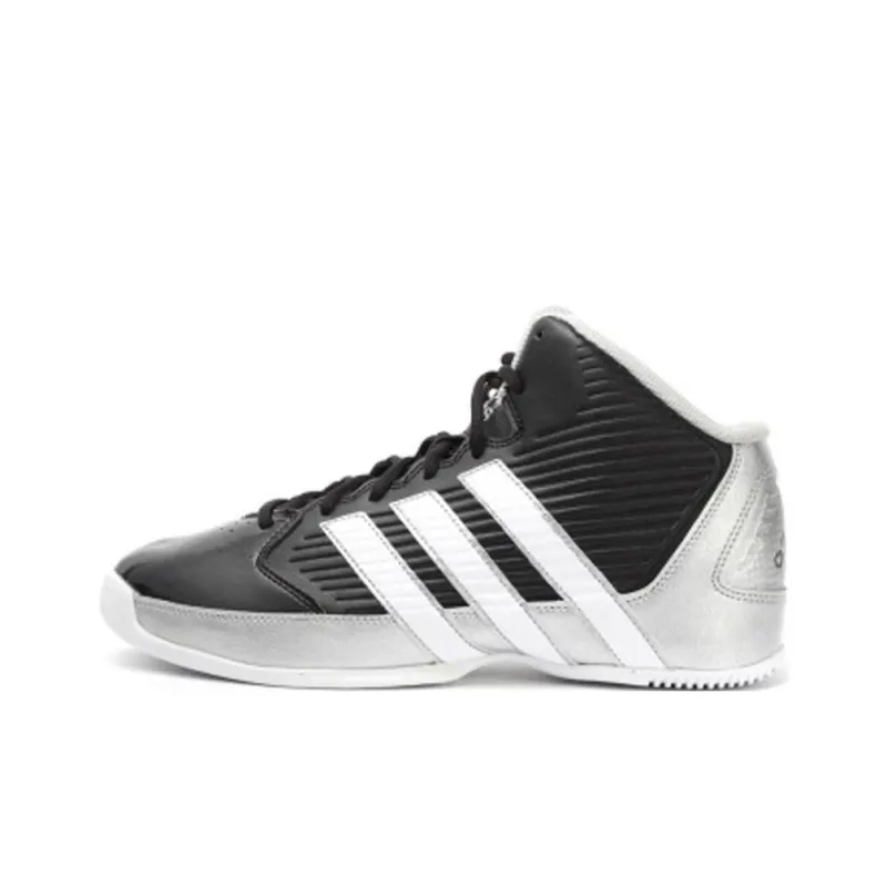 Adidas Commander TD 5 Anti-Slip Wear-Resistant Mid-Top Basketball Shoes Men's Black-0