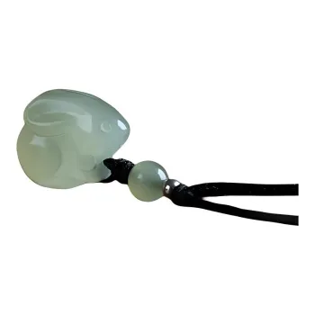 Andaozi Hetian Jade Necklaces Pale Greenish White Jade Women's