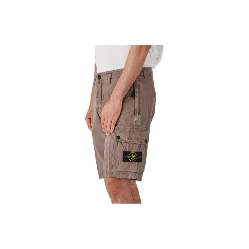 STONE ISLAND Organic cotton Cargo Shorts-3