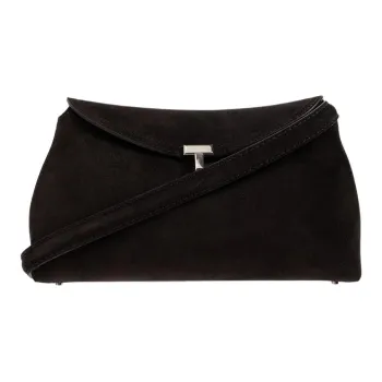 TOTEME Cow Leather Crossbody Bag, Shoulder Bag Regular Women's Black