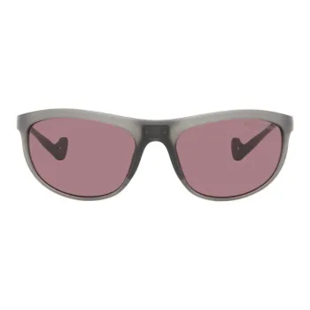 District Vision Acrylic Titanium Rubber Polyacrylic Irregular Shape Sunglasses Men's Gray