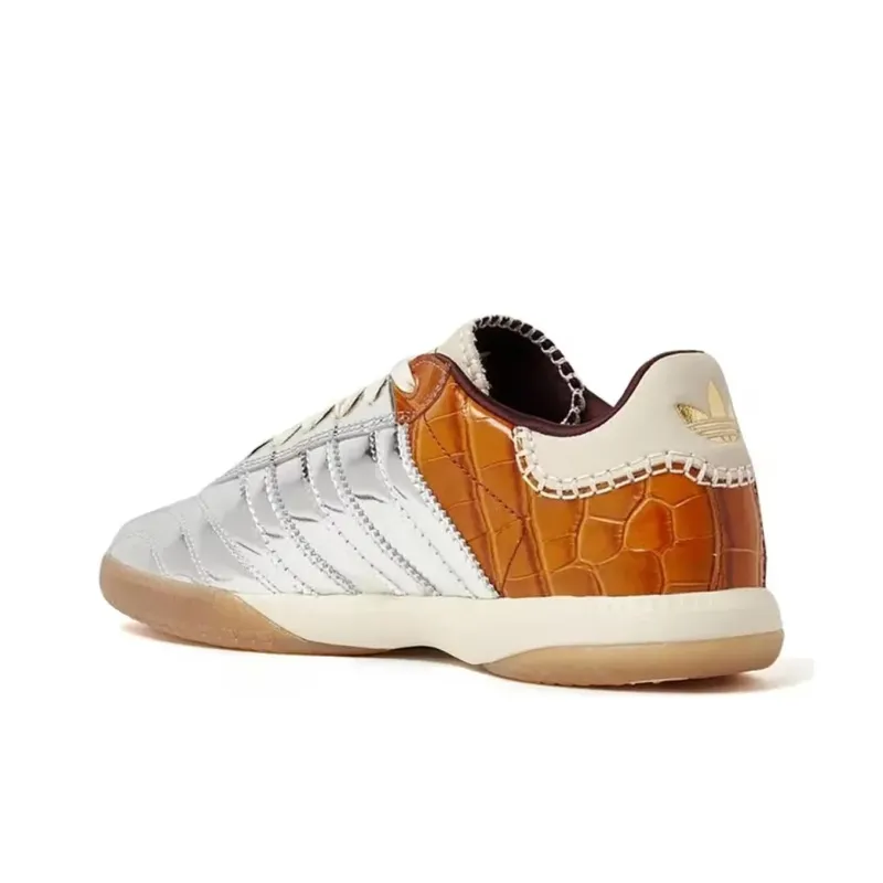 Adidas Samba Millennium Wales Bonner Silver Metallic Yellow Croc-2