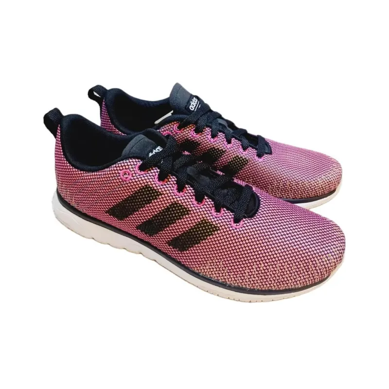 Adidas Cloudfoam Super Fle Anti-Slip Wear-Resistant Low-Top Casual Shoes Women's Pink-1