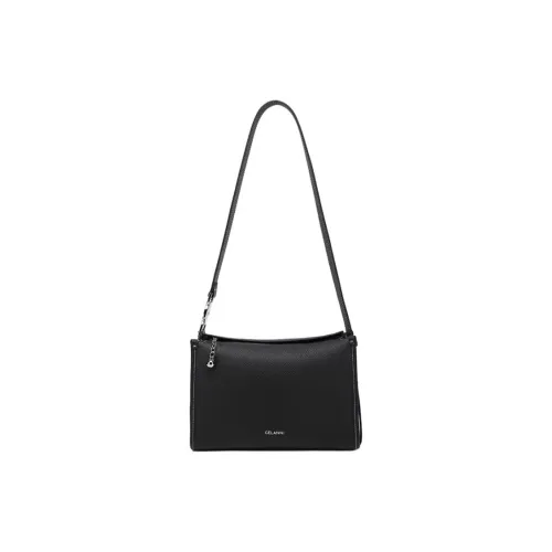 GELANNI Cow Leather Portable Crossbody Bag Shoulder Bag Regular Women's Black/Ecru/Gray