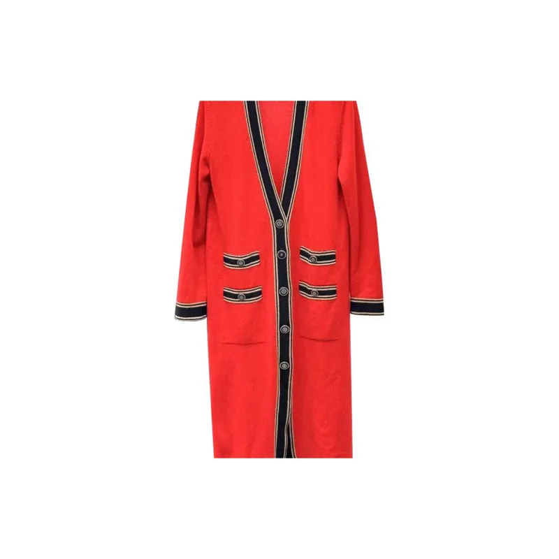 CHANEL Knitwear Women's Red Black-5