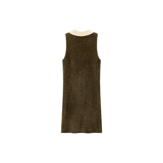 CHUU Sleeveless Dress Women's Mustard Green-1