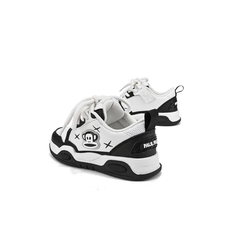 PAUL FRANK Anti Slip Wear Resistant Kids' Skateboarding Shoes Black White Kids'-2