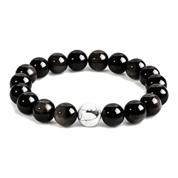 JINGCHENGGOU Obsidian Bracelets Unisex