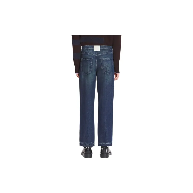 Lanvin Frayed Edge Straight Leg Jeans-3