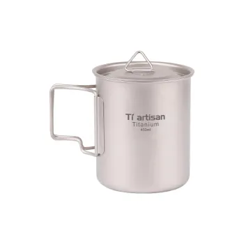 Tiartisan Outdoor Water Equipment Water Container 200ml 300ml 350ml 450ml 750ml Pure Titanium