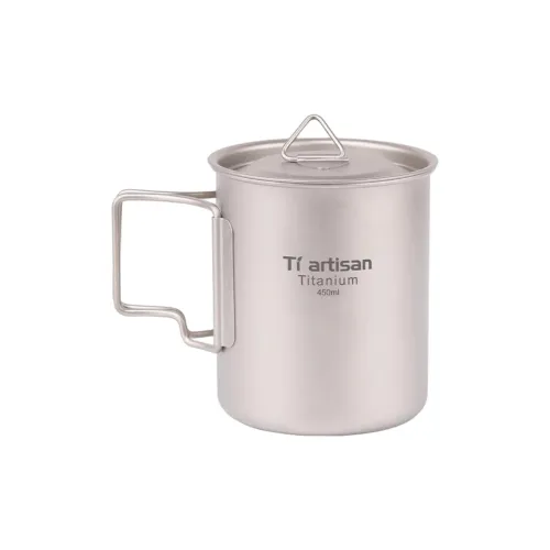 Tiartisan Outdoor Water Equipment Water Container 200ml 300ml 350ml 450ml 750ml Pure Titanium