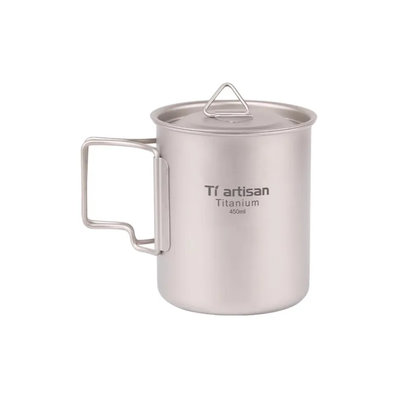 Tiartisan Outdoor Water Equipment Water Container 200ml 300ml 350ml 450ml 750ml Pure Titanium-6