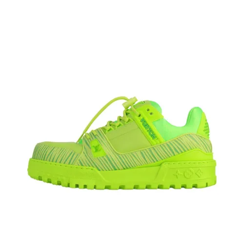 Park Seo Bo x LOUIS VUITTON Trainer Little Chubby Ding Low Top Skateboard Shoes Men's Green