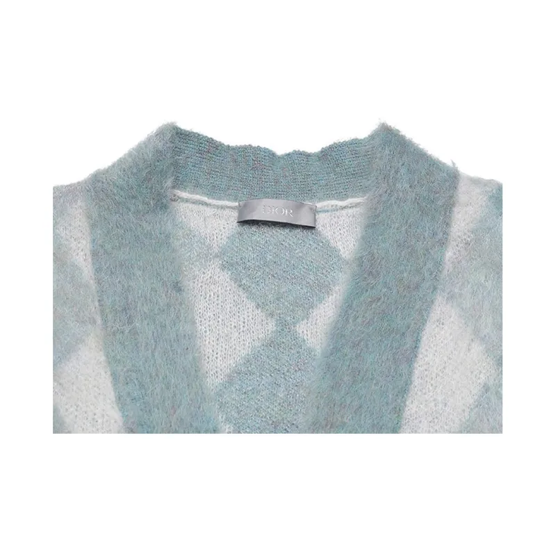 DIOR Sweaters Men Gray Blue-2