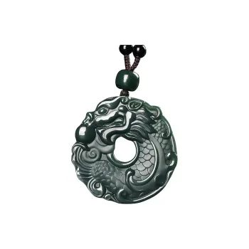 Lingxiang Yurun Necklaces Green Jade Unisex