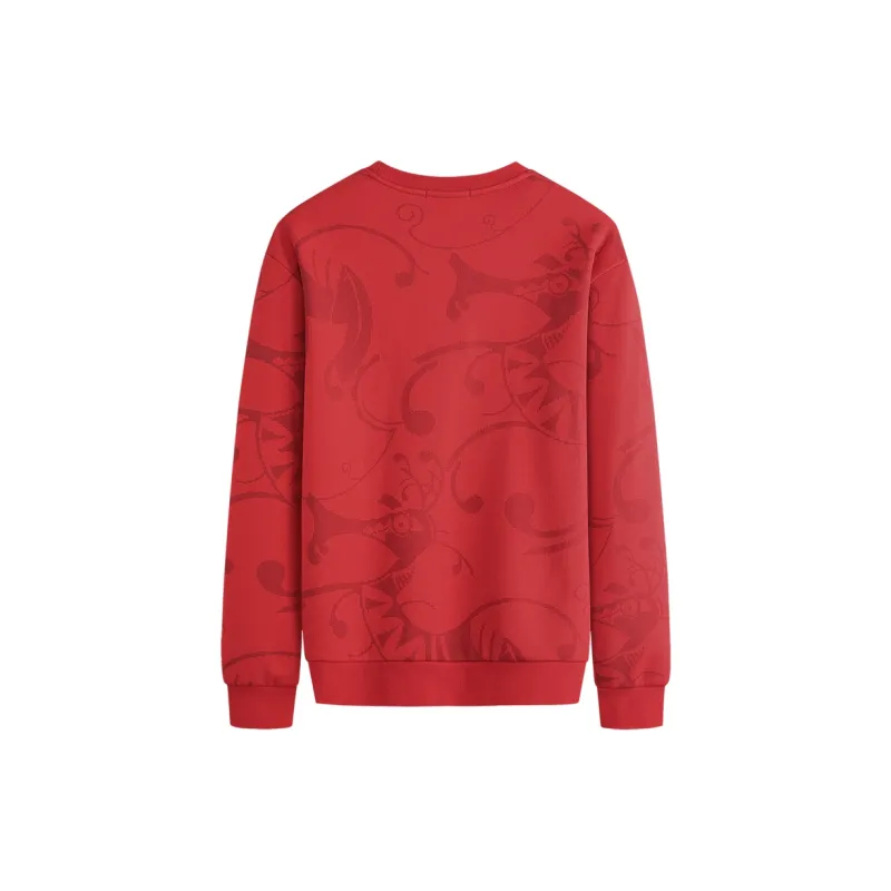 Dance With Wolves Sweatshirt Men's Red-1