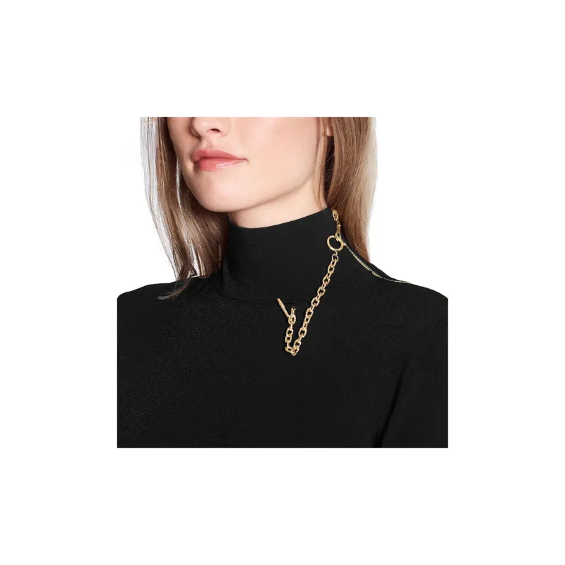 LOUIS VUITTON Shoulder Detail Turtleneck Sweater-6