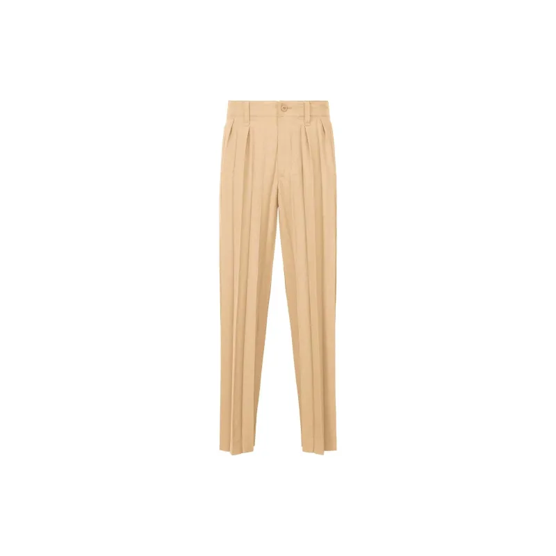 Homme Plissé Issey Miyake FW24 Casual Pants Men's Brown-3