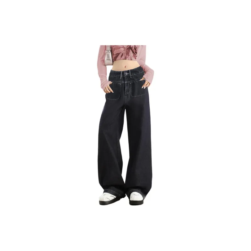 Weixi Jeans Women's Black Gray Color-3
