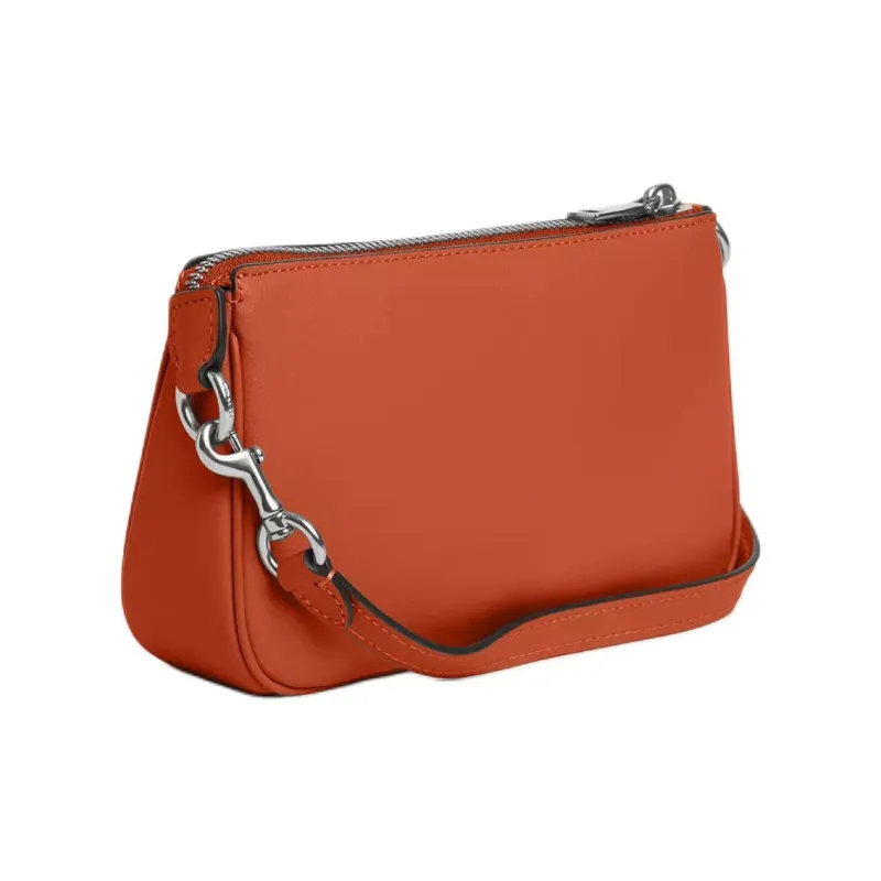 COACH Nolita Cow Leather One Shoulder Handbag Small Size Women's Dark Orange-1