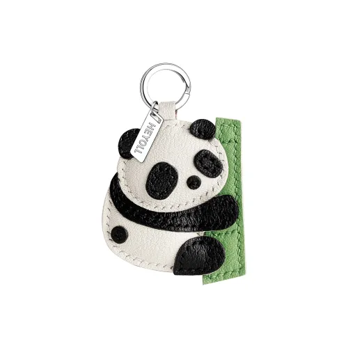 HUIYU Sheepskin Pendants Unisex Black White Green