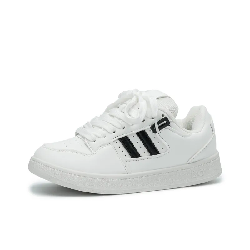 SHUXIAOBEI Anti Slip And Wear Resistant Lightweight Low Top Skateboard Shoes Unisex White Blue-89