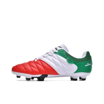Warrior FG Rubber Long Studs Soft Ground Artificial Ground Natural Ground Cushioned Slip Resistant Soccer Shoes Unisex