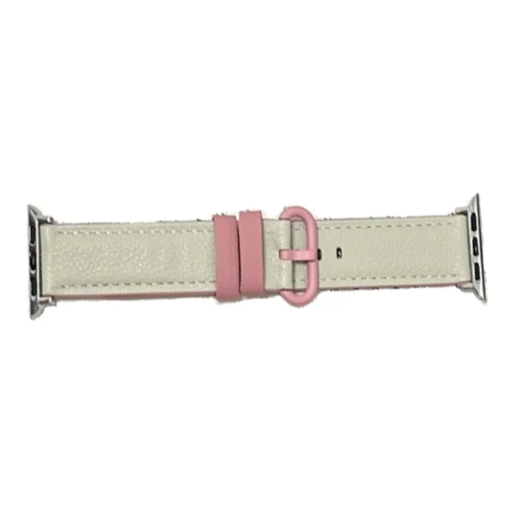 Warbler Dew Compatible With Apple Watch Apple Watch Band S9/S8/SE/7/6/5/4/3 Elliptical Buckle Multicolor Leather Strap-11
