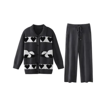JINGYUN Deep Sleep 70 Series Pajama Set Women's Dark Gray