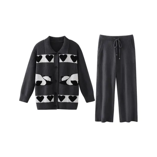 JINGYUN Deep Sleep 70 Series Pajama Set Women's Dark Gray