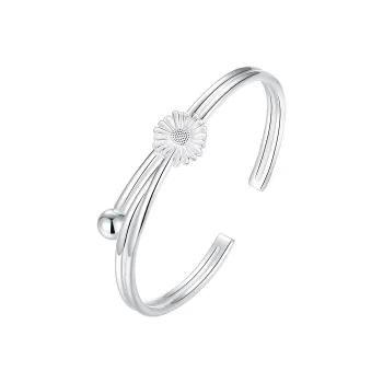 Happy Tide 999 Fine Silver Sterling Silver Bracelets Women's Silver