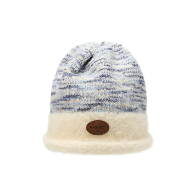 FREE RABBITⅡ Versatile Warm Knitted Fabric For Fall And Winter Beanie Unisex-6
