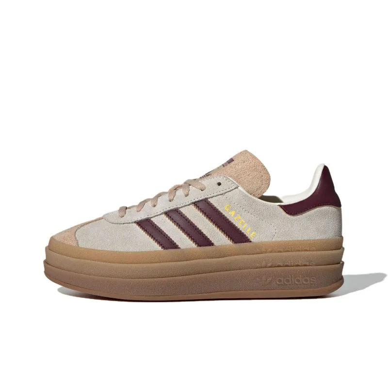 Adidas Gazelle Bold Cream White Maroon Women's-0