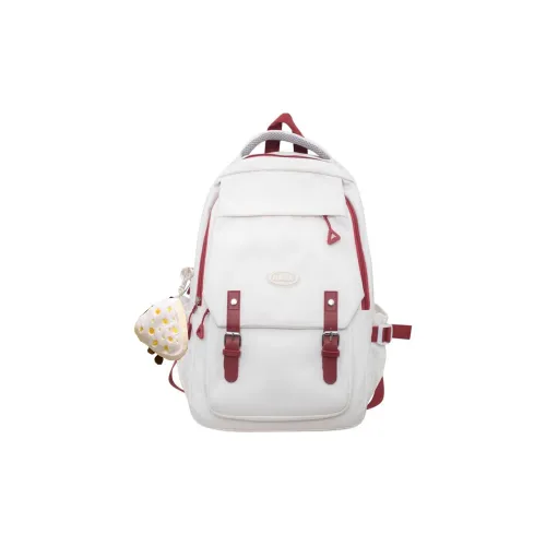 Tonlion Nylon Backpack Regular Unisex Red White