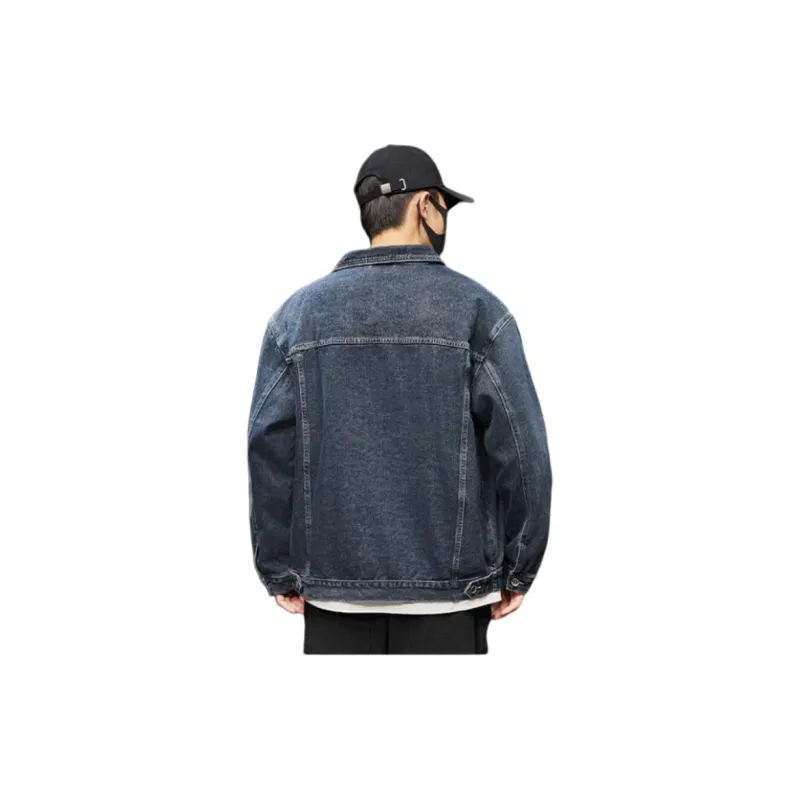 Tonlion Denim Jacket Men's Blue Gray-1